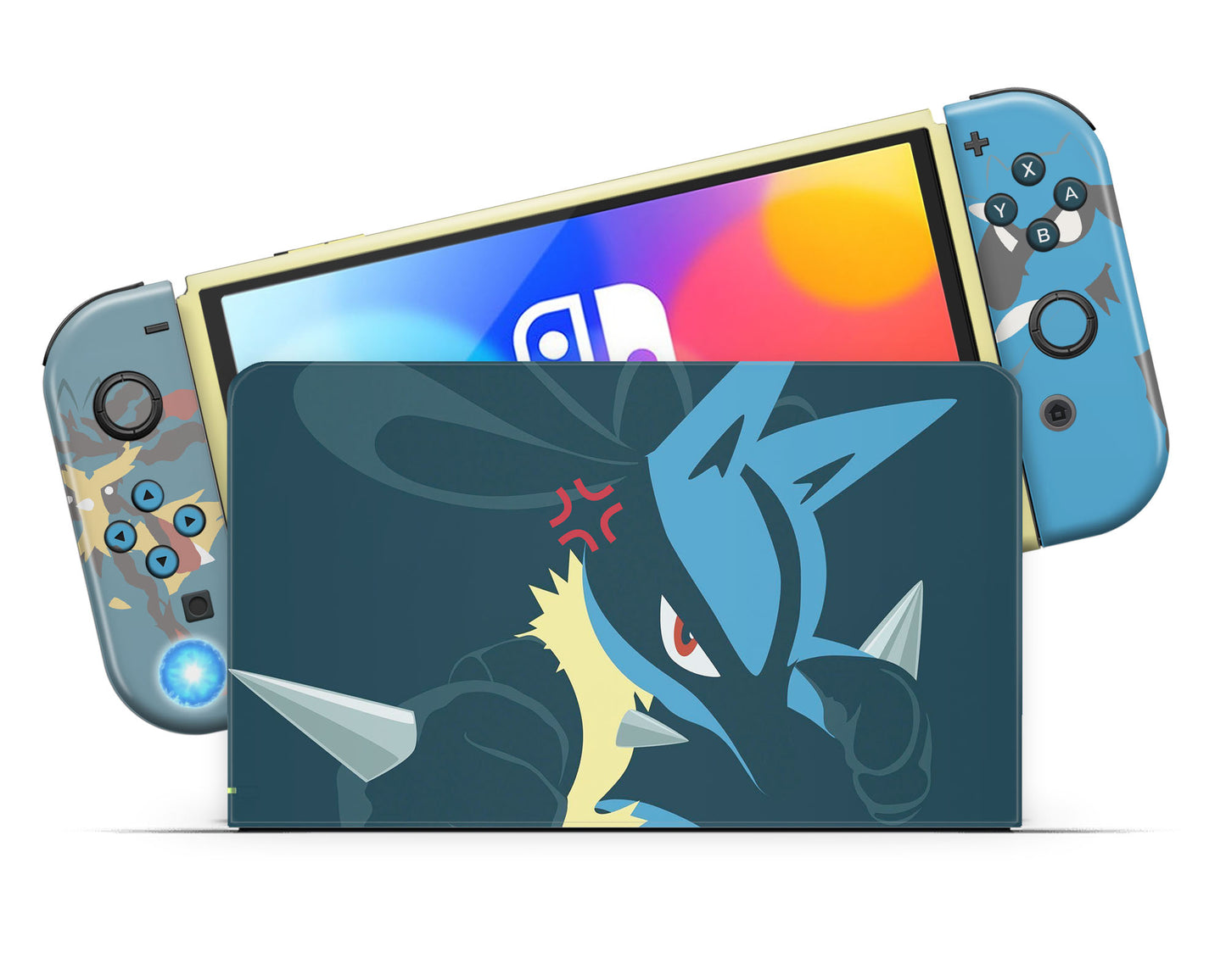 Pokemon Lucario Nintendo Switch OLED Skin