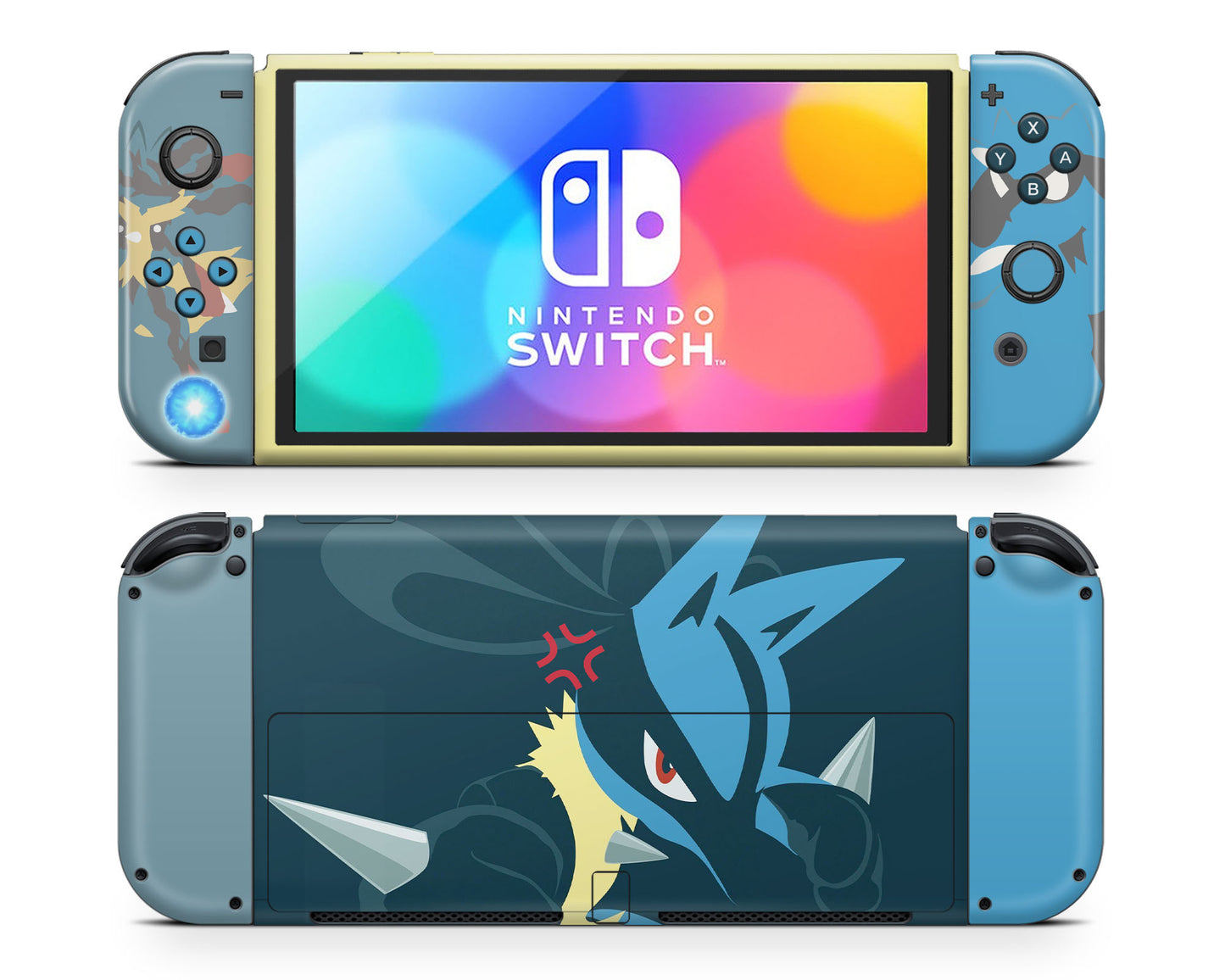 Pokemon Lucario Nintendo Switch OLED Skin