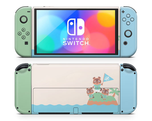 Animal Crossing New Horizons Nintendo Switch OLED Skin