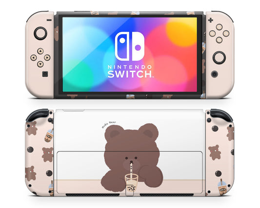 Boba Bear Nintendo Switch OLED Skin