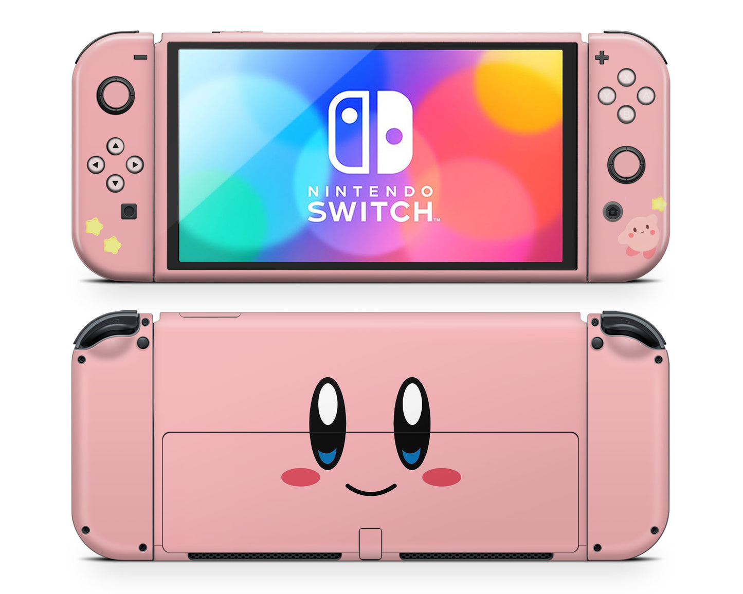 Kirby Pastel Pink Nintendo Switch OLED Skin