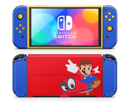 Super Mario Odyssey Nintendo Switch OLED Skin