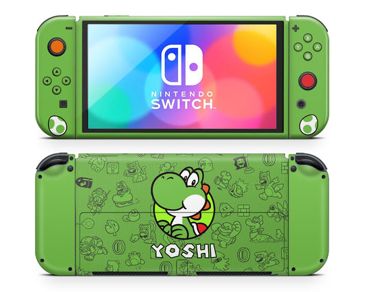 Yoshi Minimalist Nintendo Switch OLED Skin