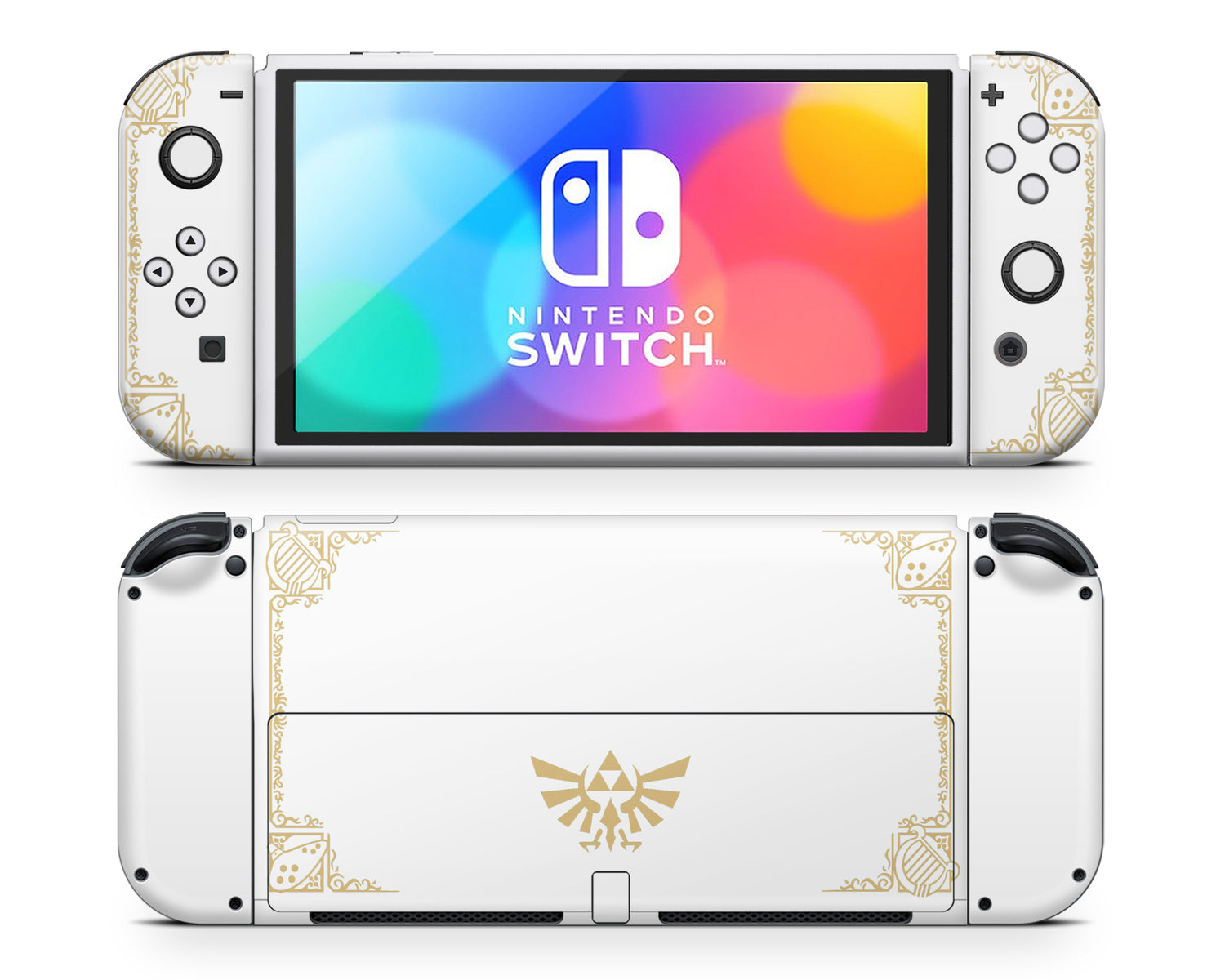 Legend of Zelda White Gold Nintendo Switch Lite Skin – Lux Skins Official